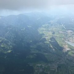 Flugwegposition um 14:39:47: Aufgenommen in der Nähe von Gemeinde Finkenstein am Faaker See, Österreich in 2556 Meter